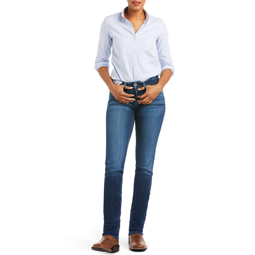 Ariat Women's R.E.A.L. Perfect Rise Abby Straight Jeans - Image 6