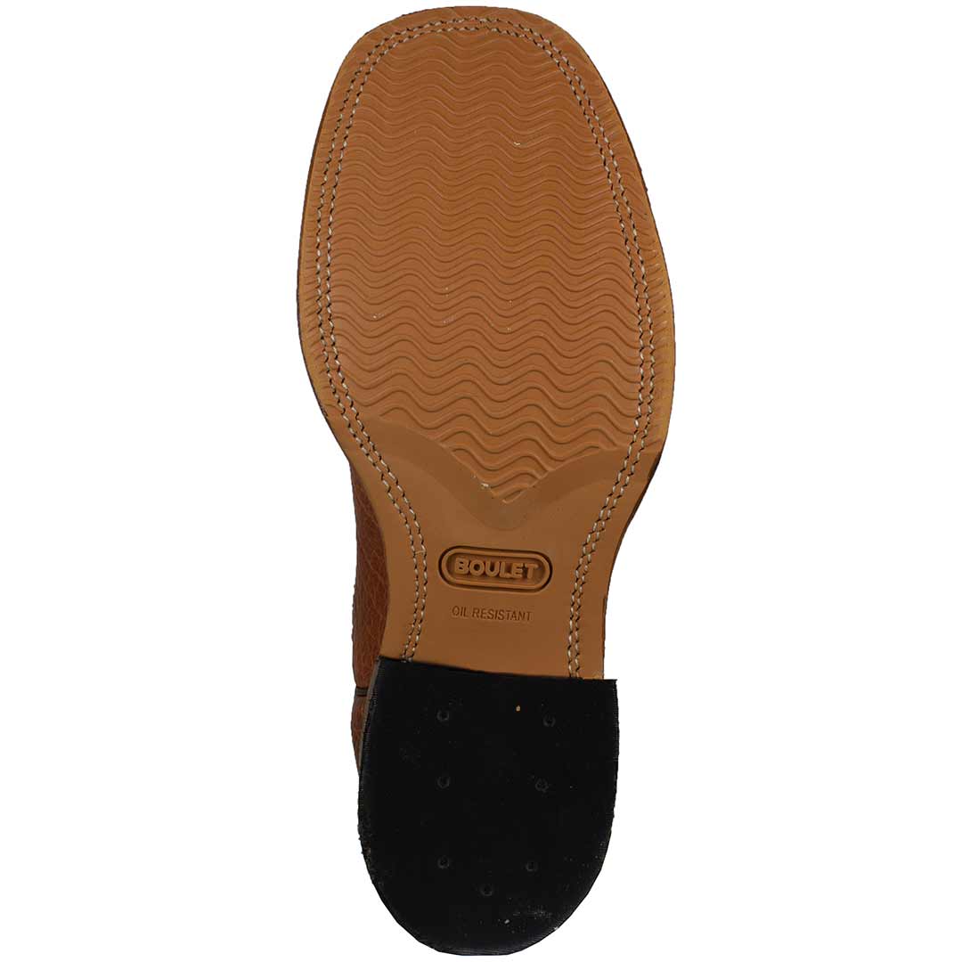 Boulet Men's Distressed Leather Cowboy Boots - Image 6