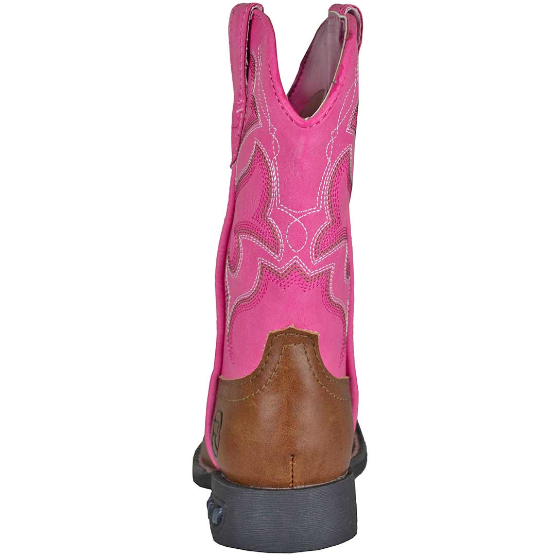 Roper Girls' Lighting Round Toe Light Up Cowgirl Boots - Image 5