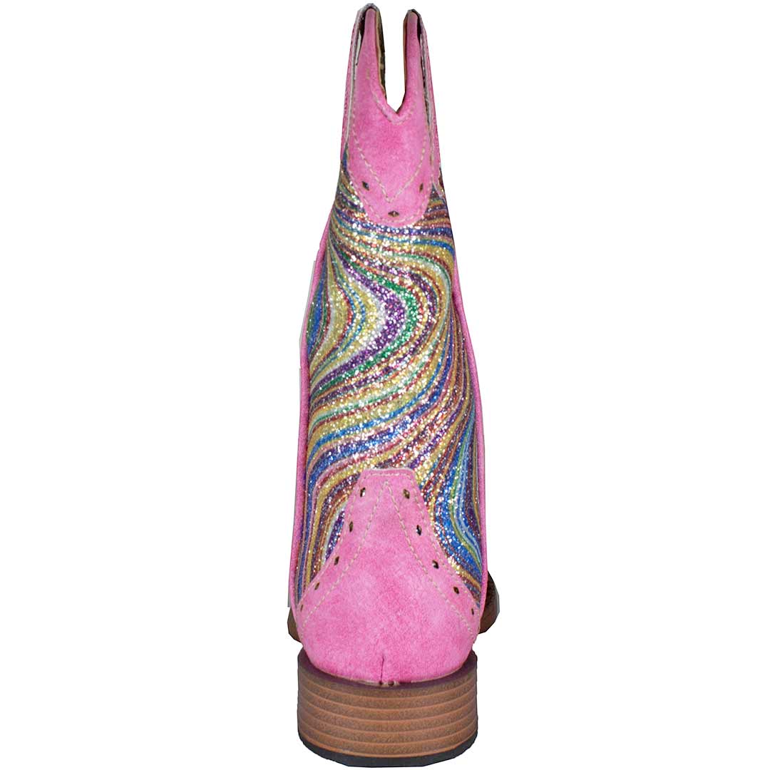 Roper Girls' Swirly Glitter Shaft Cowgirl Boots - Image 5