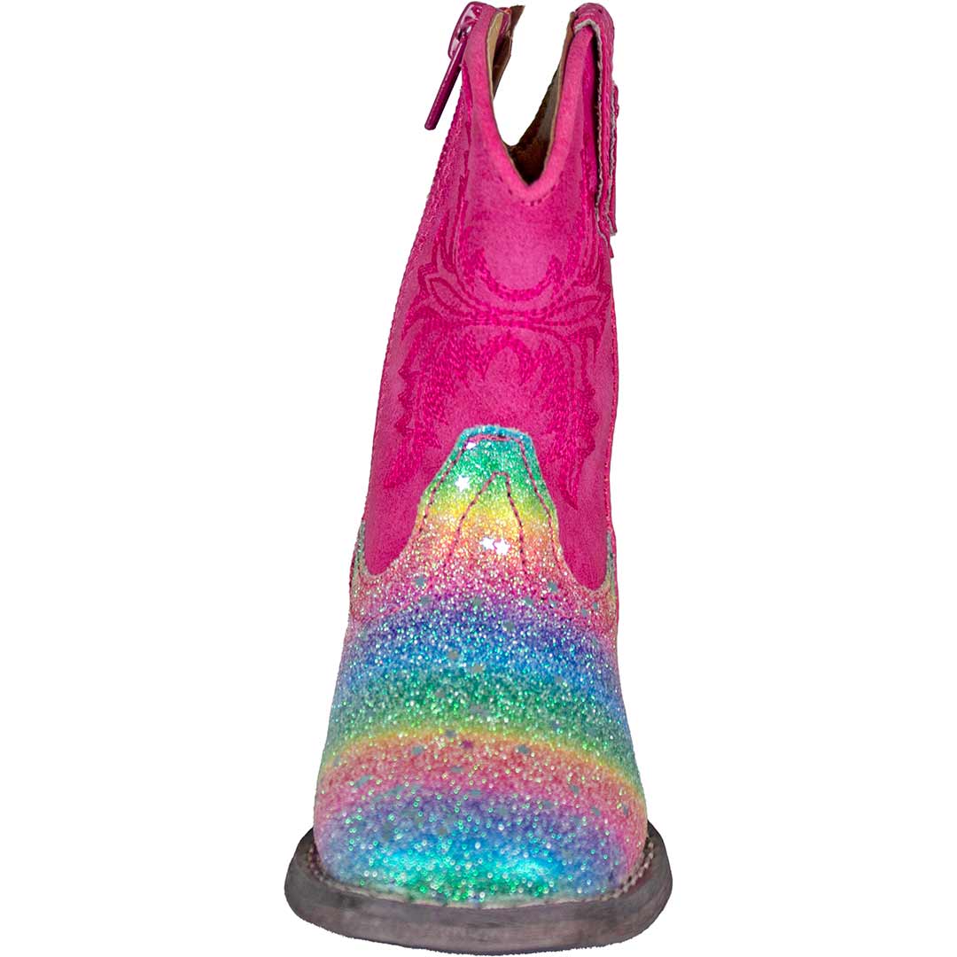 Roper Toddler Girls' Rainbow Glitter Cowgirl Boots - Image 4