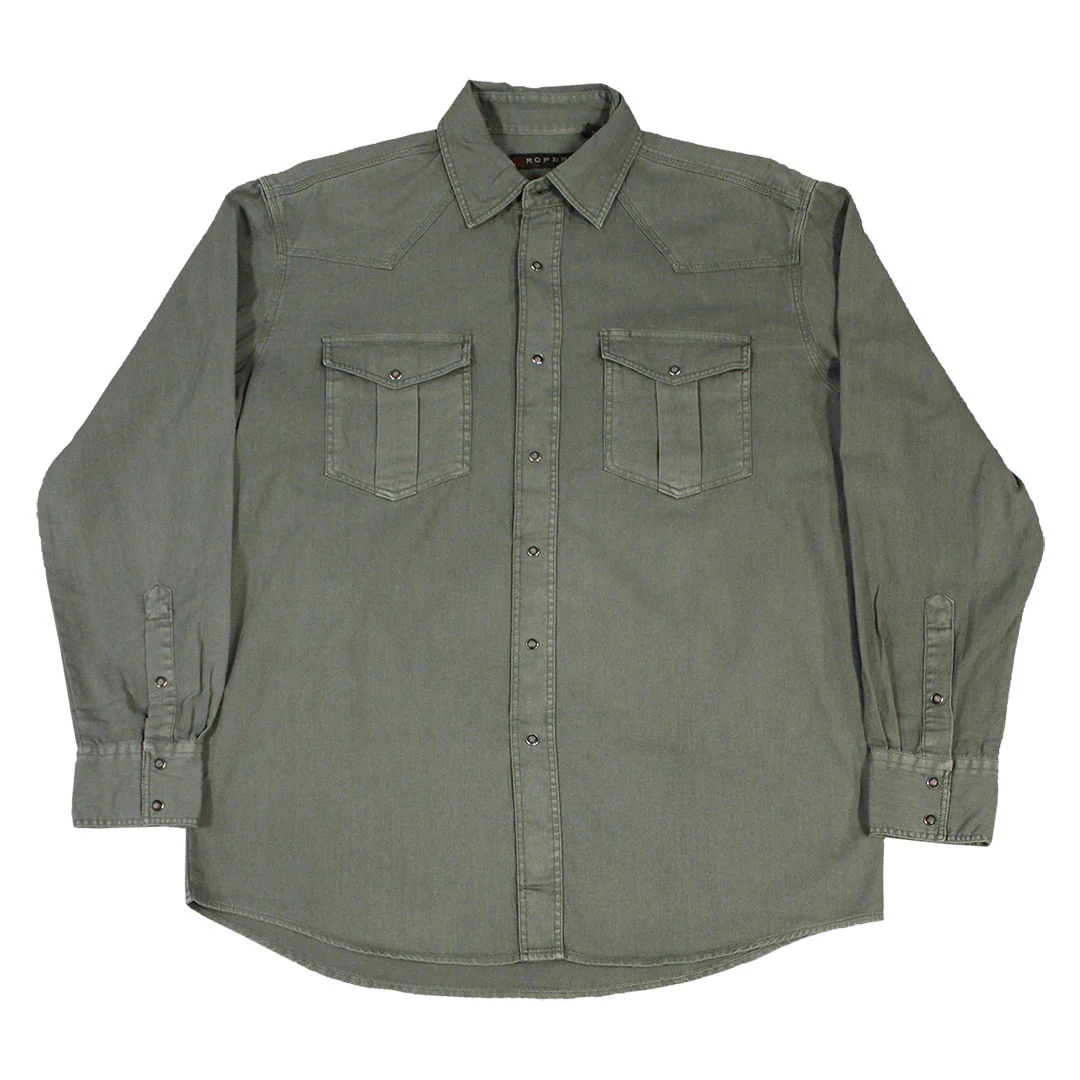Roper Men's Pigment Long Sleeve Snap Shirt - Image 3