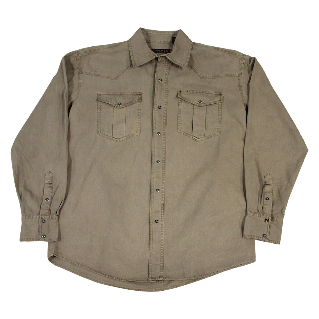 Roper Men's Pigment Long Sleeve Snap Shirt - Image 5