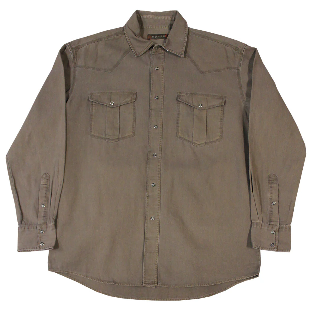 Roper Men's Pigment Long Sleeve Snap Shirt - Image 6