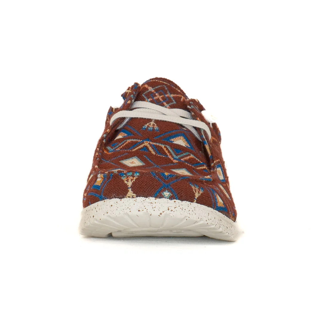 Roper Women's Aztec Print Canvas Slip-On Shoes - Image 4