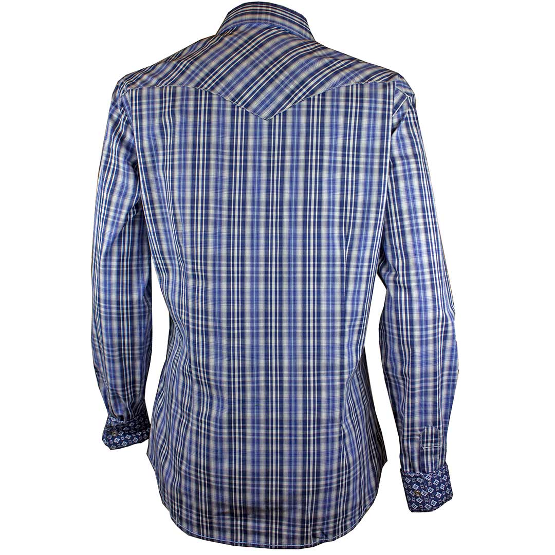 Rough Stock Women's Plaid Stripe Snap Shirt - Image 4