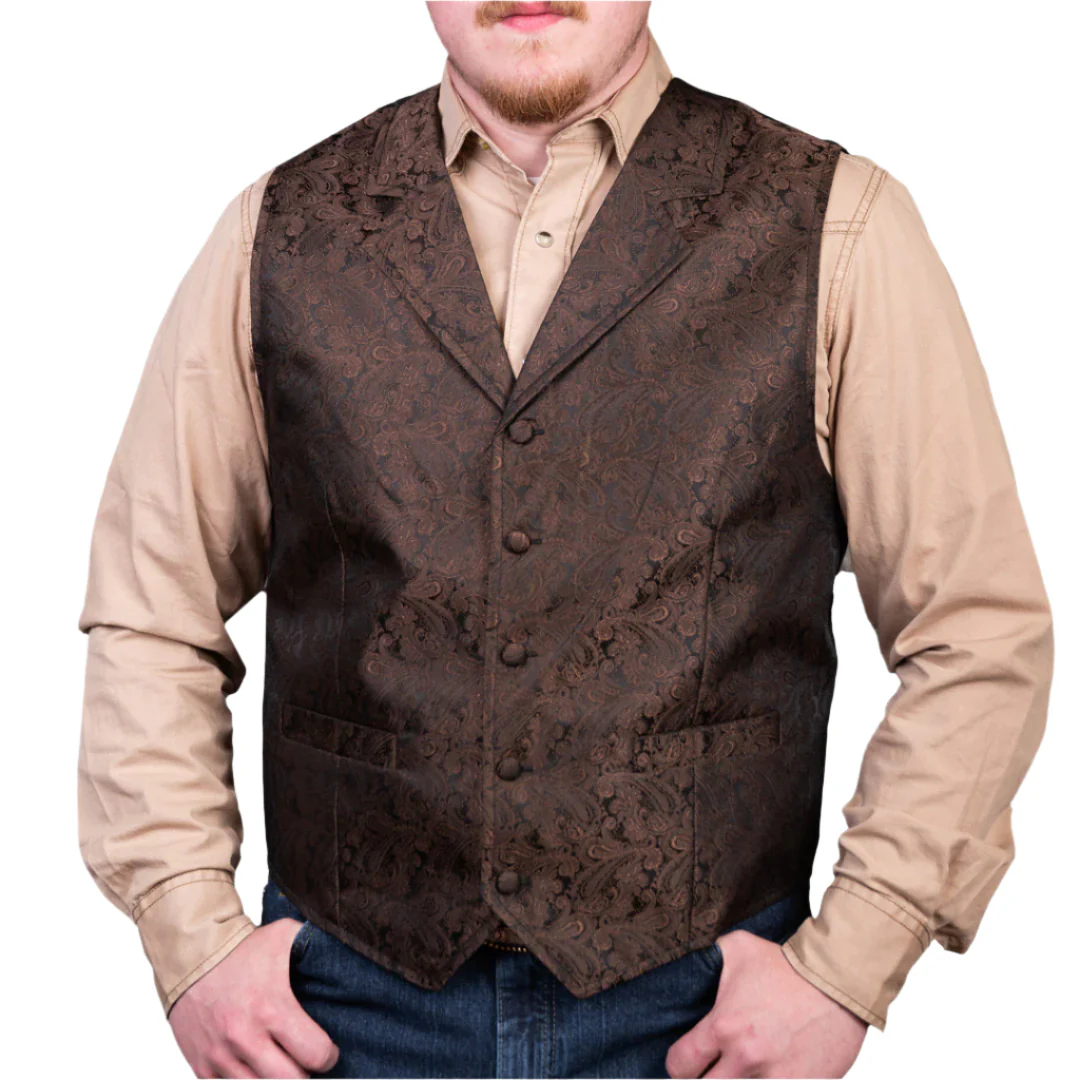 Scully Men's RangeWear Paisley Vest - Image 3