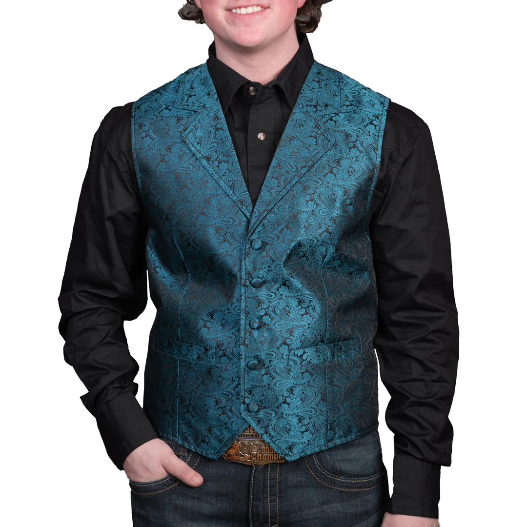 Scully Men's RangeWear Paisley Vest - Image 8