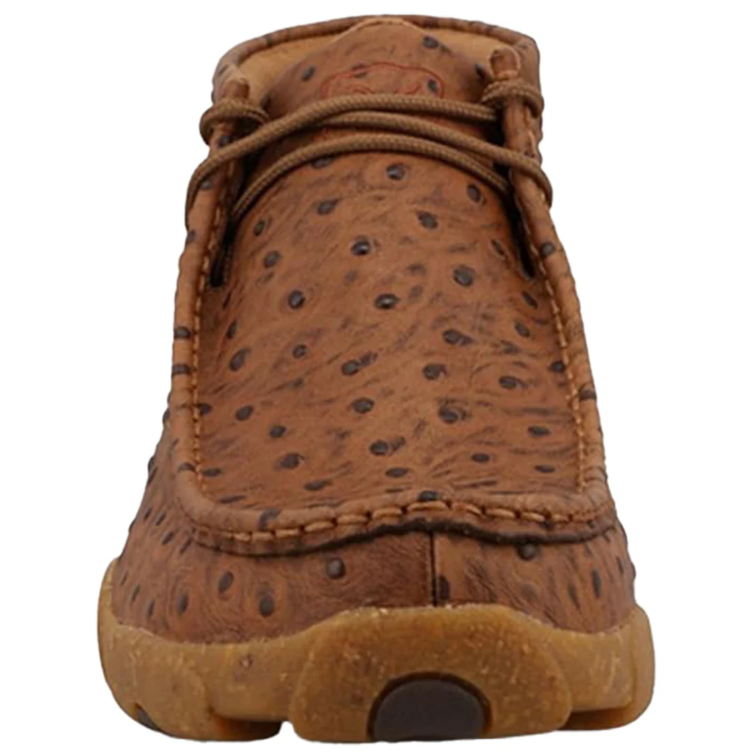 Twisted X Men's Cognac Ostrich Print Chukka Driving Mocs - Image 4