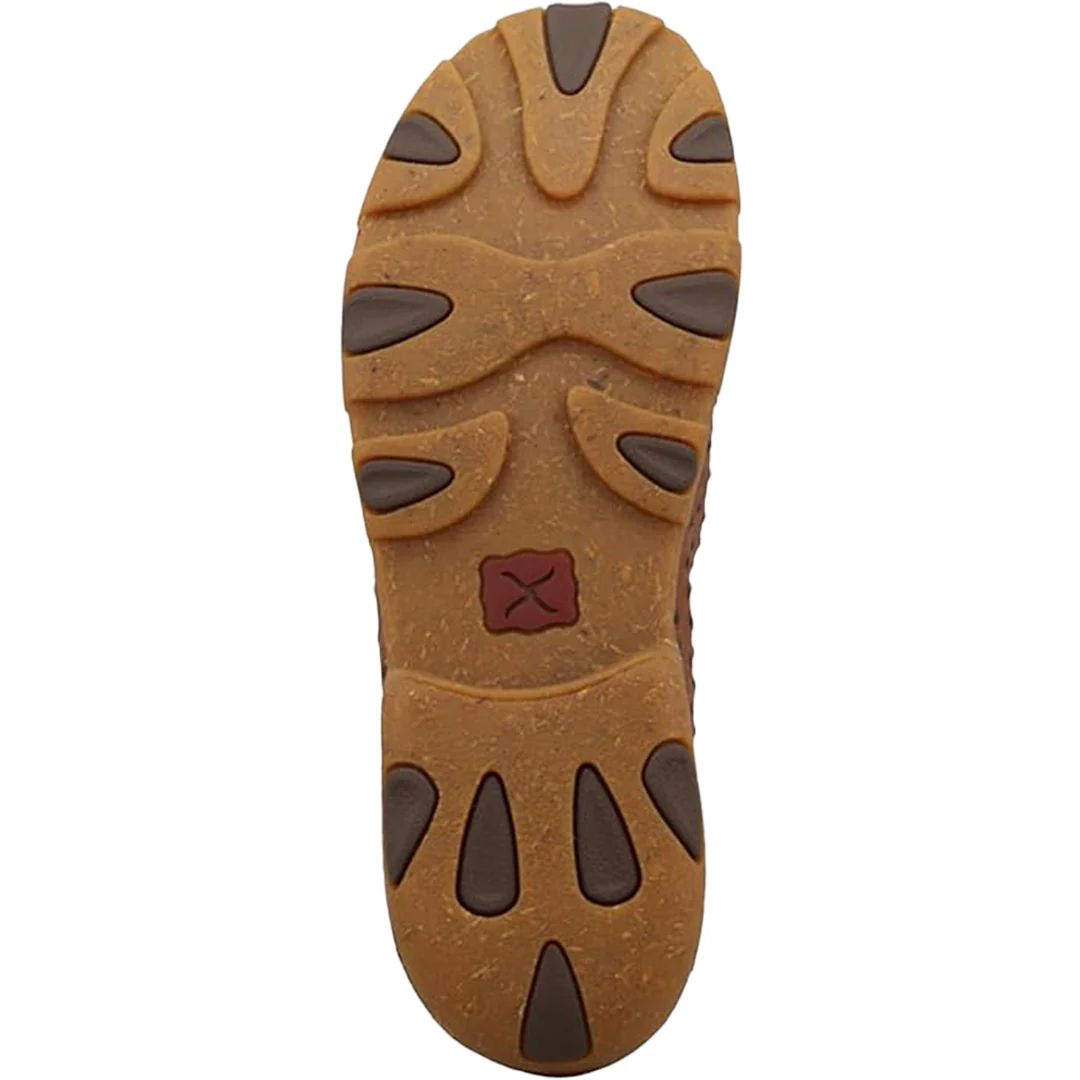 Twisted X Men's Cognac Ostrich Print Chukka Driving Mocs - Image 7